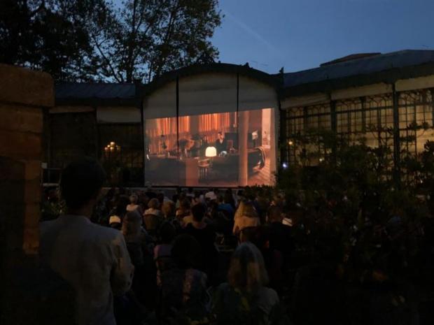 Proiezione film all'aperto
