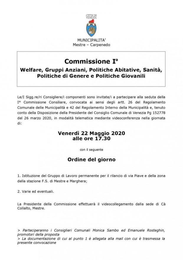 Testo convocazione