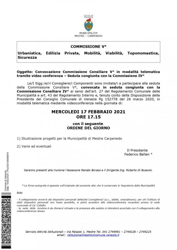 Testo Convocazione