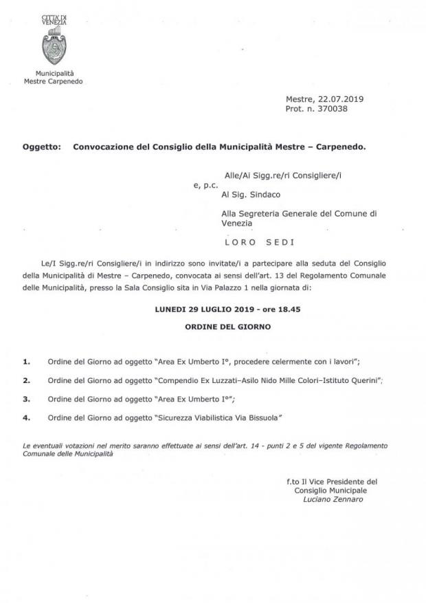 Scarica la locandina della convocazione Scarica la locandina della convocazione