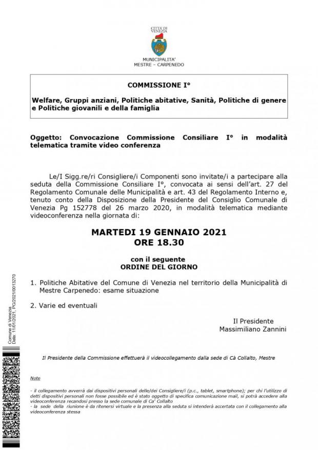 Testo Convocazione