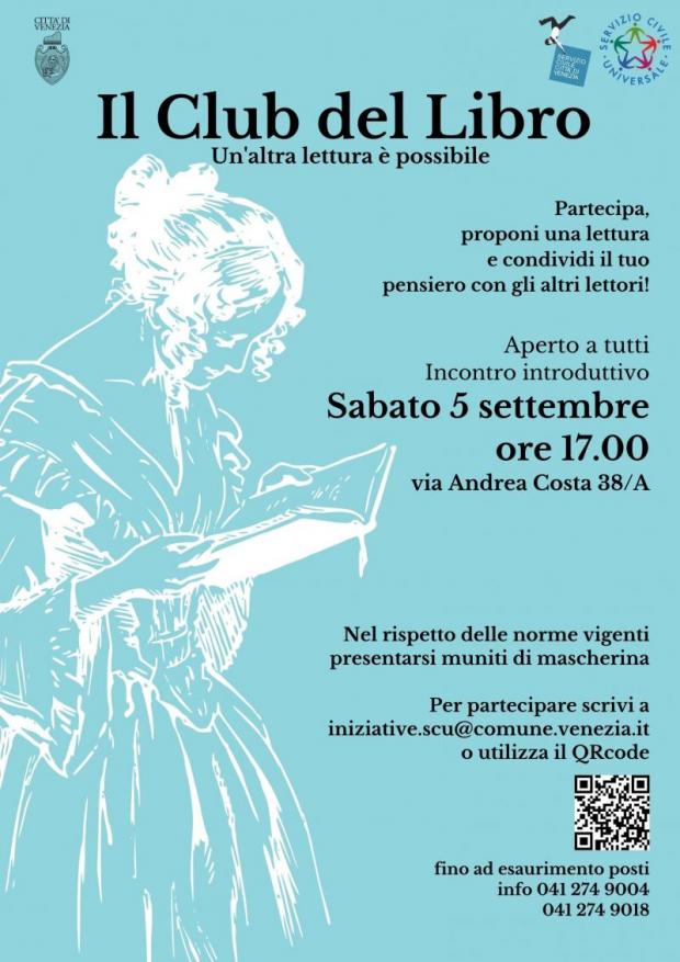 Riparte il Club del libro a cura degli operatori volontari del Servizio  Civile | Comune di Venezia - Live - Le notizie di oggi e i servizi della  città