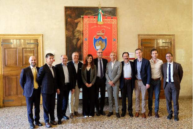 Foto della delegazione a Ca' Farsetti