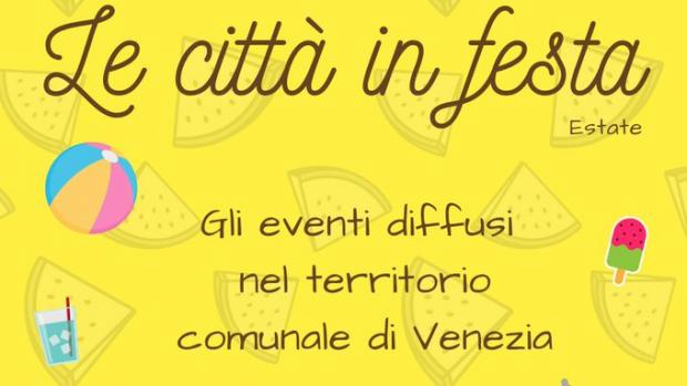 cartello della città in festa