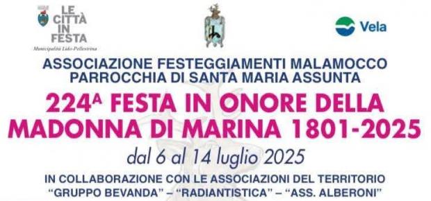 Grafica con titolo dell'evento, loghi e informazioni