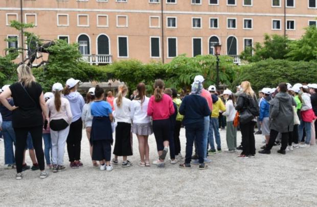 Foto dei ragazzi ai giardini