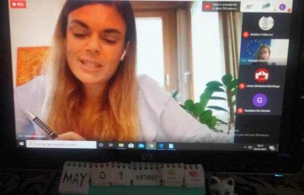 Un momento del premio "Diventiamo cittadini europei"