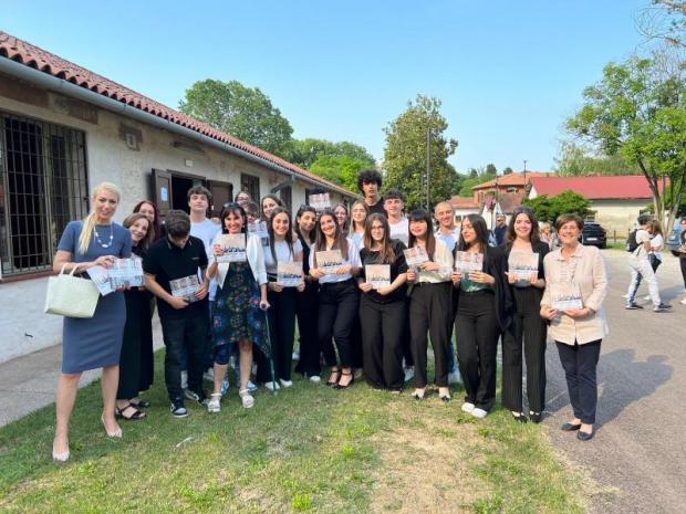 Assessore Besio con 4^A Gritti