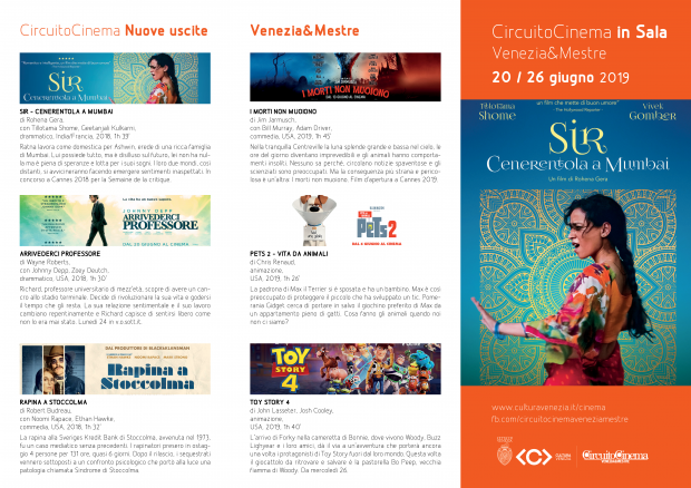 Film in programmazione dal 20 al 26 giugno 2019