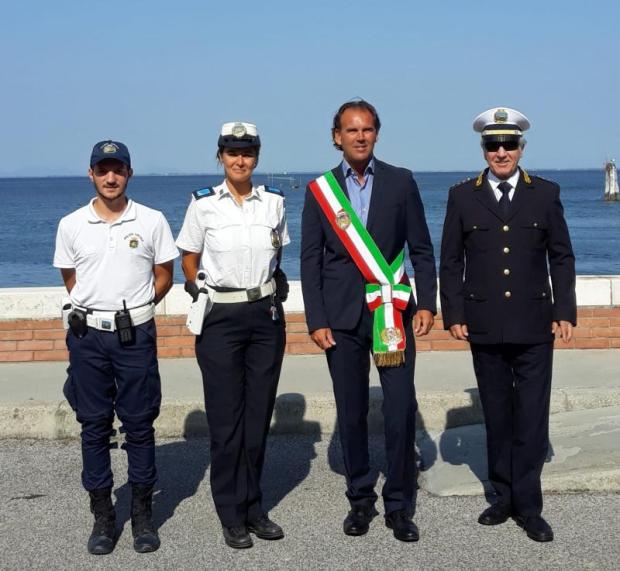 Il consigliere Scara Marta alla sagra di Portosecco con rappresentanti della PM