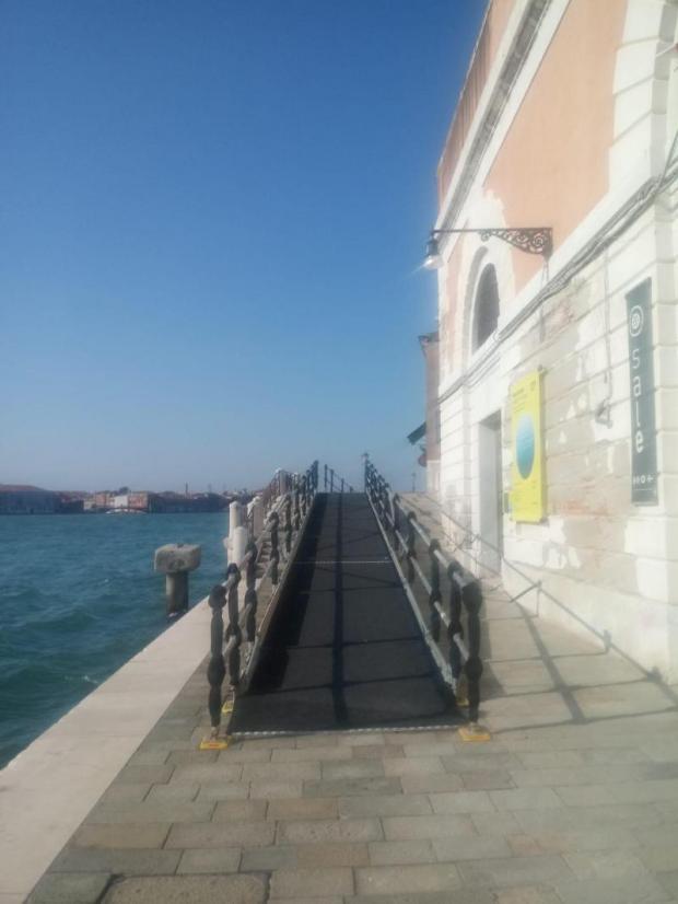 Rampa provvisoria sul ponte di Ca' Balà