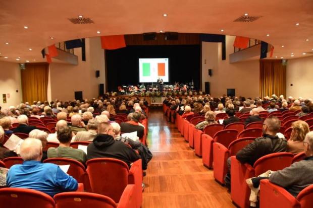 Pubblico a Teatro Toniolo per il concerto di Assoarma Mestre