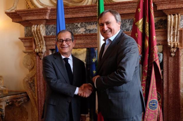 Ministro Tria e sindaco Brugnaro