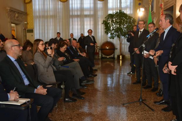 L'assessore Zuin alla presentazione del ZTL Network
