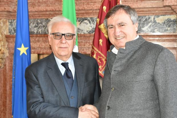 Il sindaco con il presidente Laganà