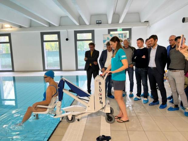 Impianto di sollevamento piscina