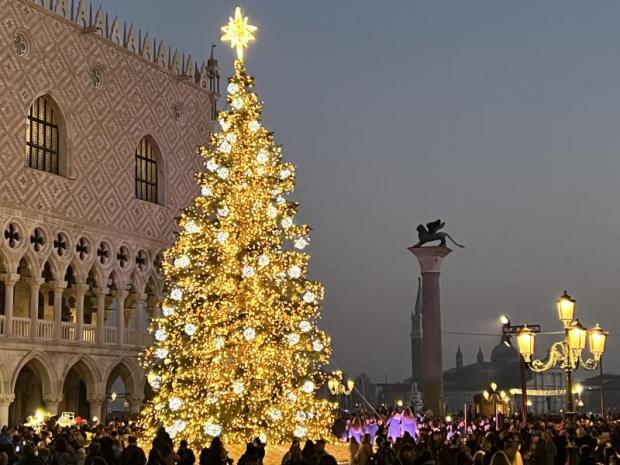 albero di Natale in Piazza San Marco