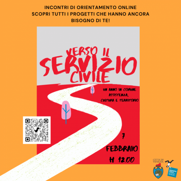 Verso il Servizio Civile Incontro di Orientamento di Servizio Civile - Lunedì 7 ore 12.00 online