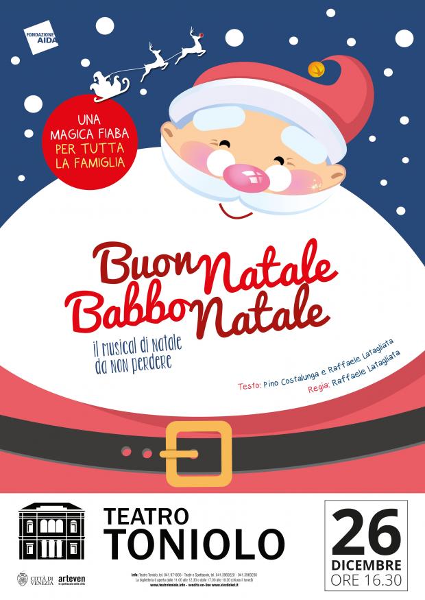 Locandina dello spettacolo con Babbo Natale