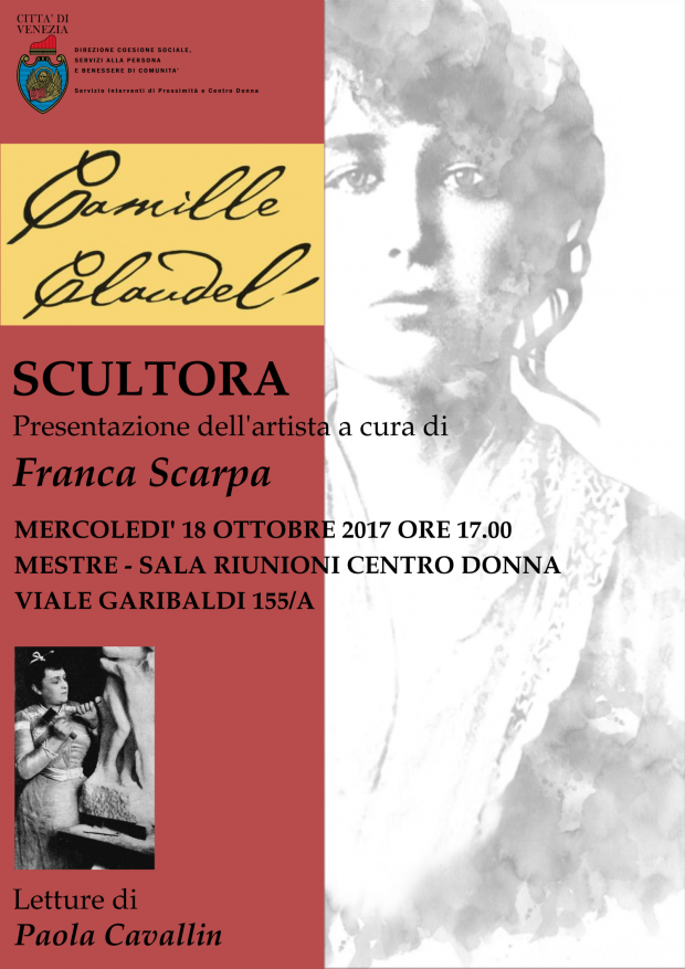 Locandina presentazione Camille Claudel