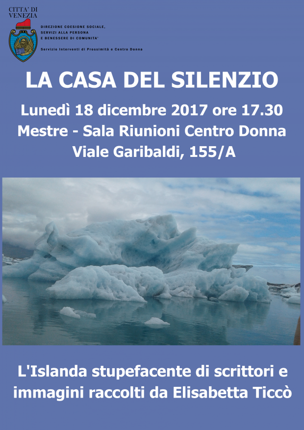 Locandina incontro La casa del silenzio