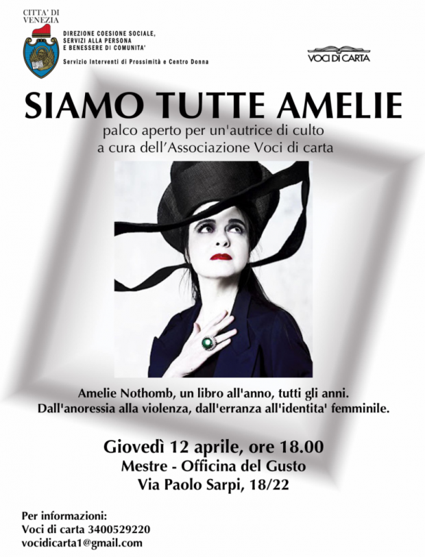 Locandina evento Siamo tutte Amelie
