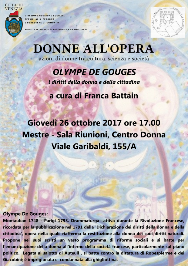 Locandina Donne all'opera 26 ottobre 2017