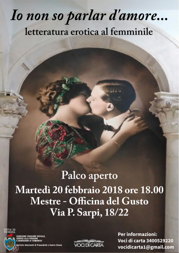 Locandina reading Io non so parlar d'amore