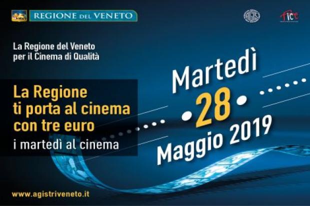 Il Comune di Venezia sostiene il cinema a 3 euro! Martedì 28 Maggio ultimo appuntamento del mese Al Rossini e al Dante