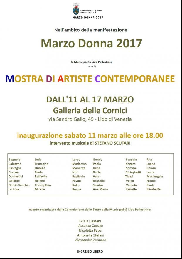 Volantino con programma mostra