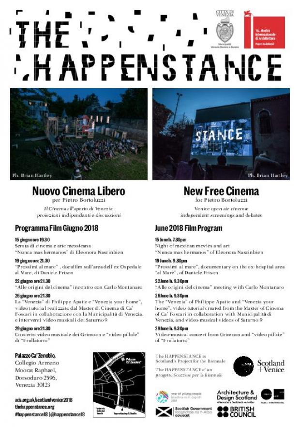 locandina del "Nuovo Cinema Libero" con il calendario delle proiezioni locandina del "Nuovo Cinema Libero" con il calendario delle proiezioni