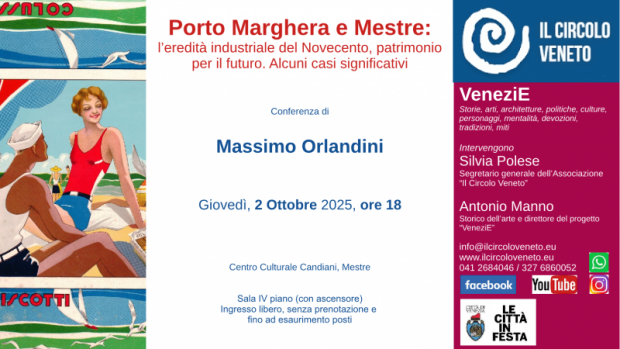 Grafica: a sx, disegno di donna con marinaio; al centro, titolo dell'evento e informazioni; a dx, rinformazioni e loghi