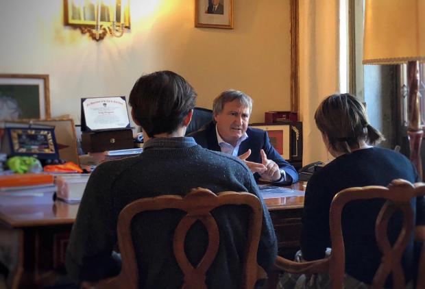 sindaco e ragazzi