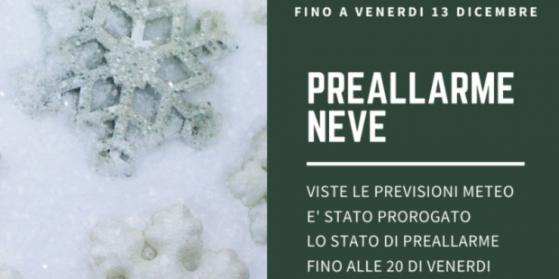 Grafica per preallarme neve