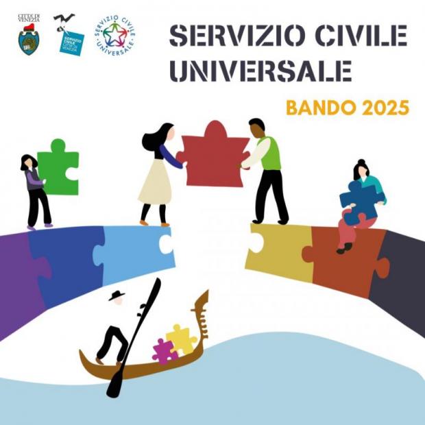 Bando di servizio civile universale  75 giovani per il Comune di Venezia