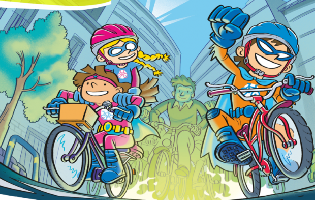 Due bambini in bicicletta