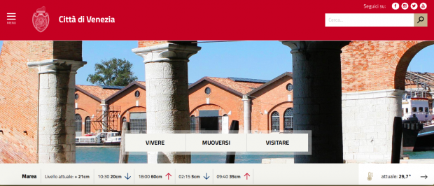 Schermata sito comune