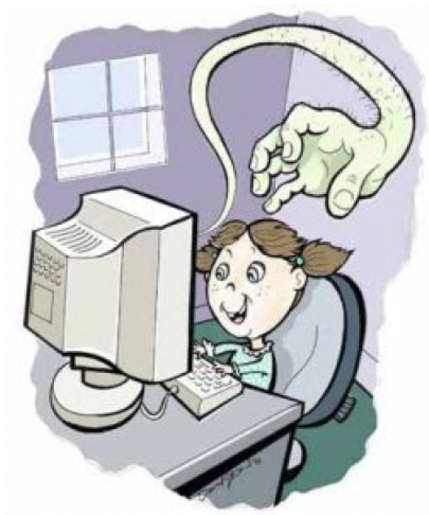 Bambino al pc