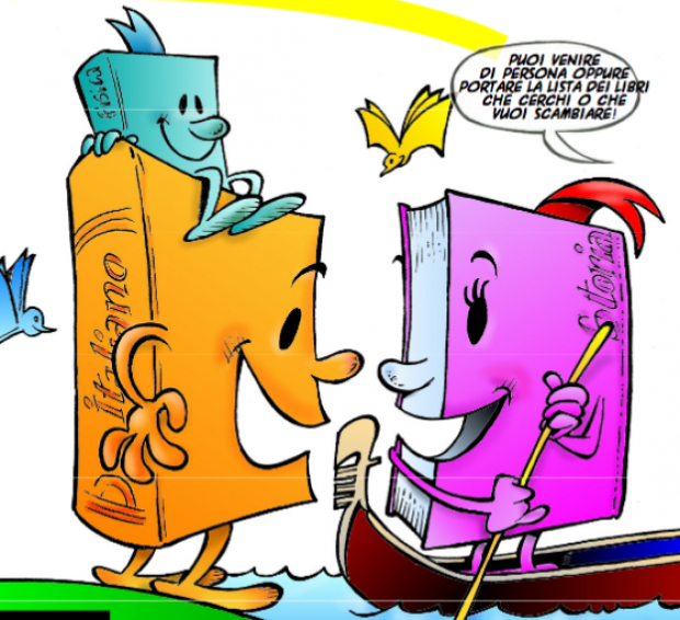 due libri in gondola