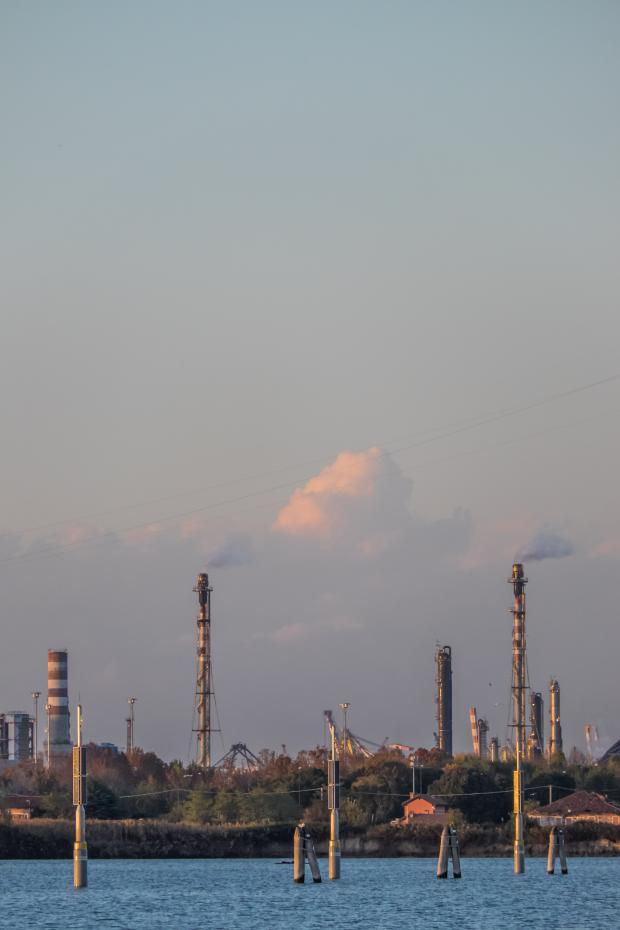 Torce a Porto Marghera