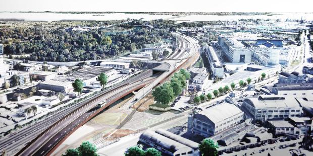 rendering area