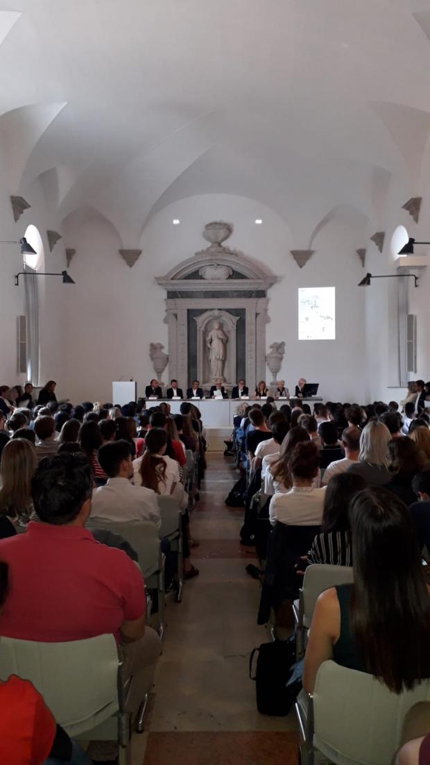 Aula magna dello Iuav durante la presentazione di WaVe 2018