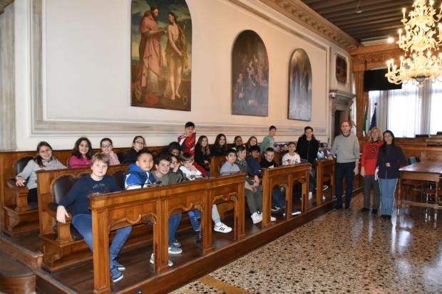 classe I E della scuola Manuzio