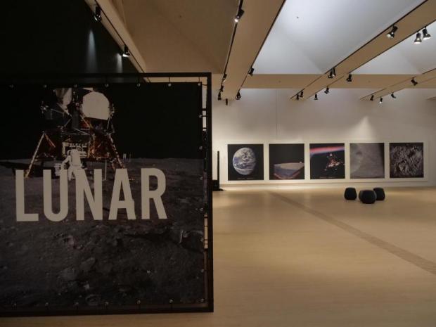 una sala della mostra Lunar city all'M9