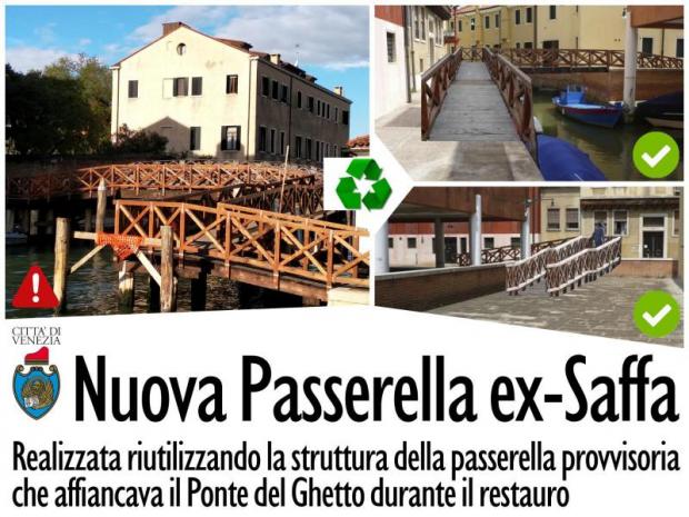 Nuova passerella ex Saffa