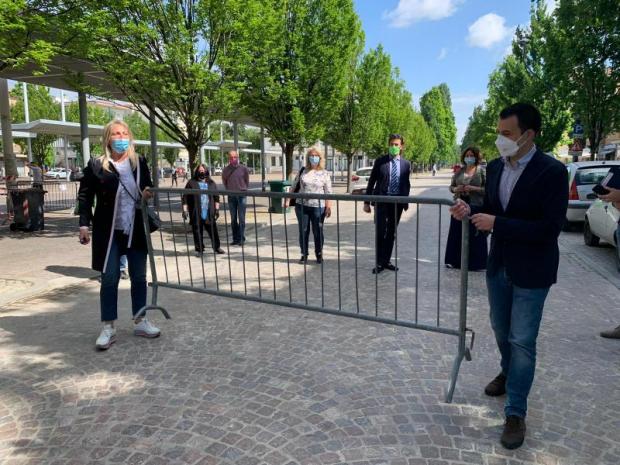 Fine lavori a piazza Mercato a Marghera