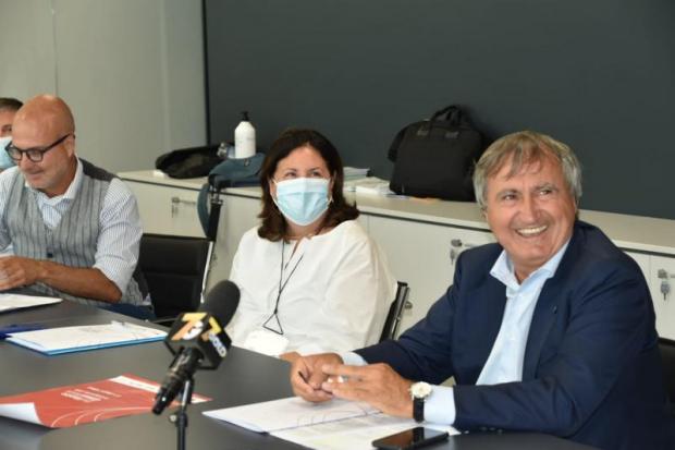 Un momento della conferenza di presentazione della quarta edizione di "The Venice Glass of week"