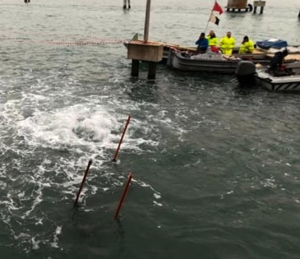 un momento dell'operazione