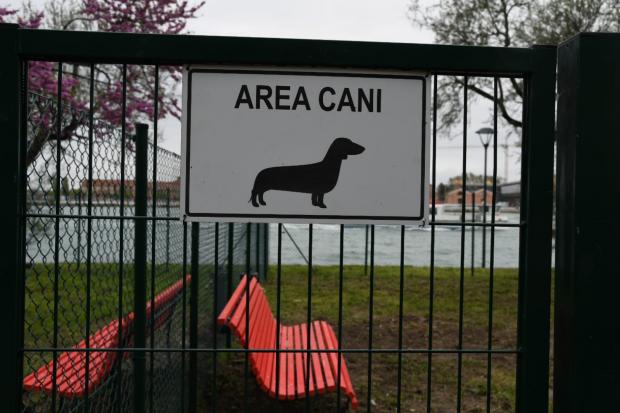 La nuova area cani a Sacca Fisola