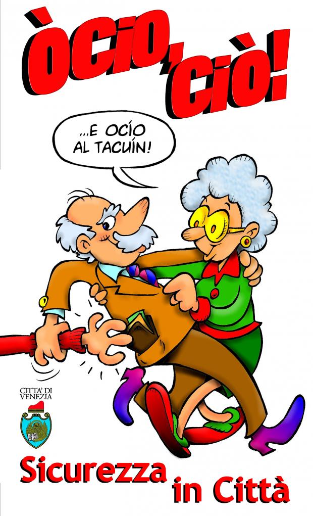 Due anziani che ballano - disegno
